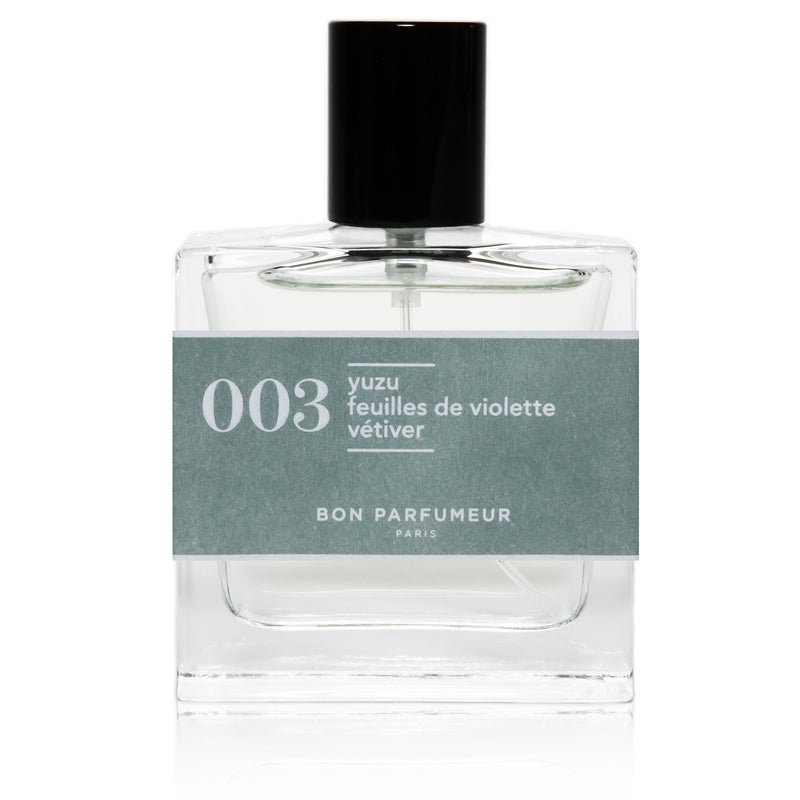 003 : Yuzu / Violet Leaves / Vetiver Perfume by Bon Parfumeur - Bottle