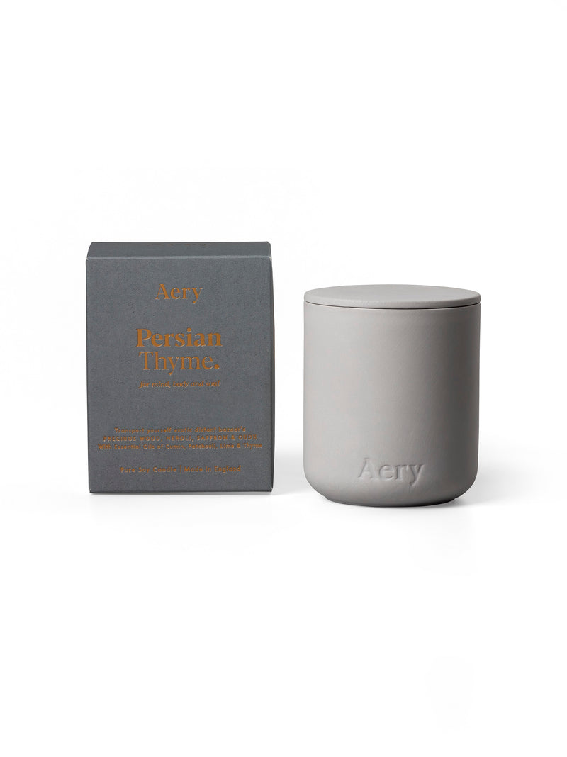 Aery | Persian Thyme Scented Candle | Scent Lounge | Full Product Image White Background
