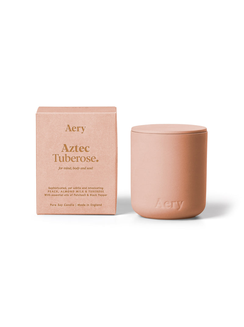 Aery | Aztec Tuberose Scented Candle | Scent Lounge | Full Product White Background