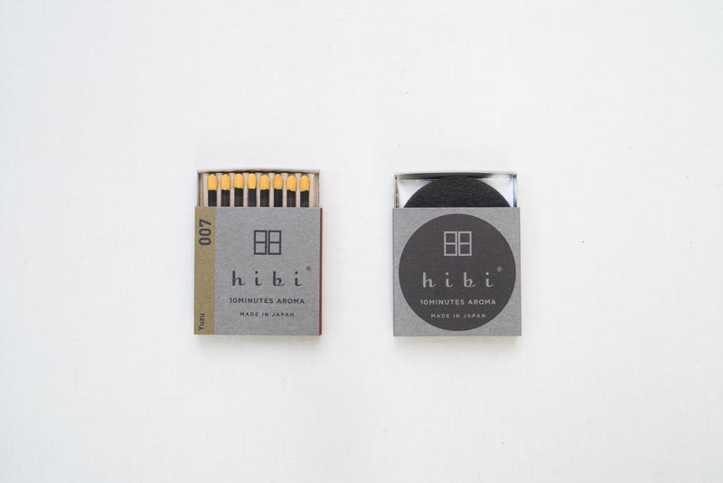 Scent Lounge Hibi Incense Matches Yuzu Front and Box