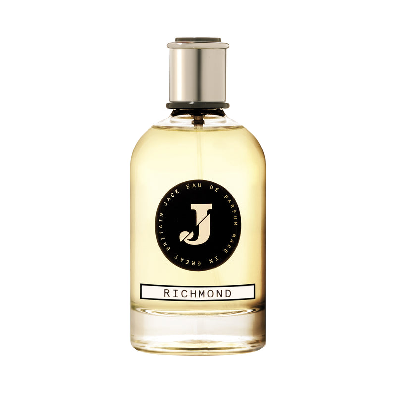 Jack | Richmond Perfume | Scent Lounge | Bottle with Black Label, White Background