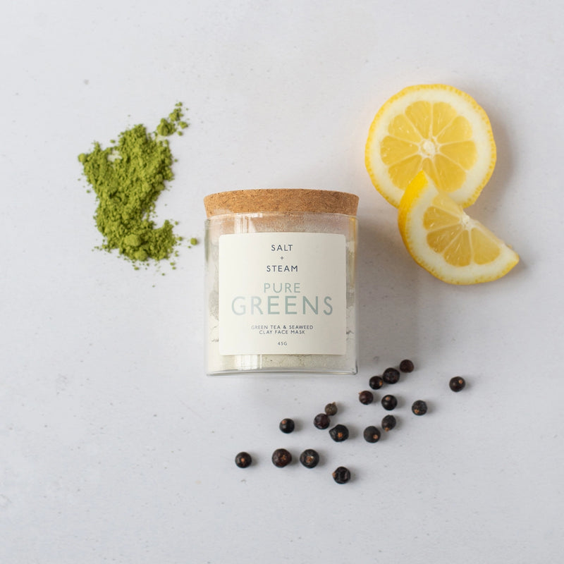 Pure Greens Clay Face Mask by Salt + Steam