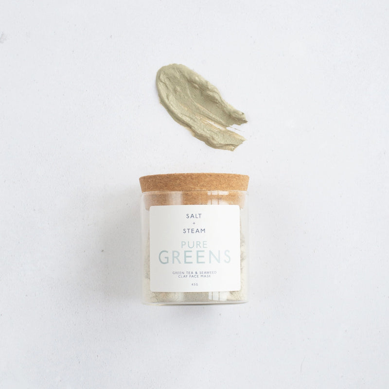 Pure Greens Clay Face Mask by Salt + Steam