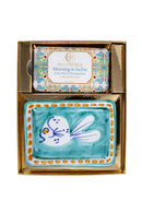 Morning In Ischia Body Scrub Soap Dish set by Blu Costiera