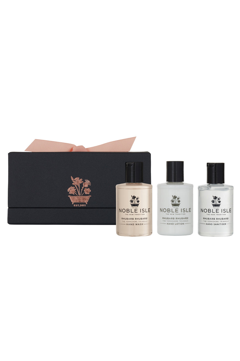 Rhubarb Hand Care Trio Gift Set by Noble Isle