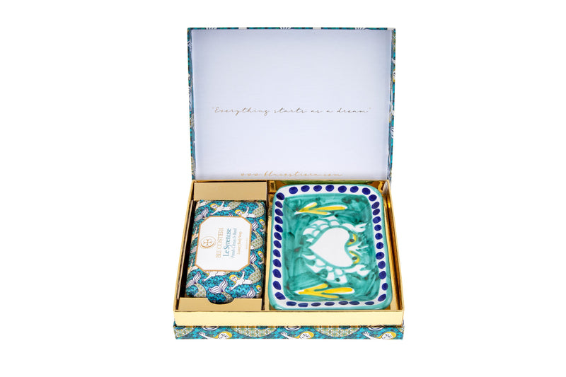 The Syrenuse Soap Dish set by Blu Costiera