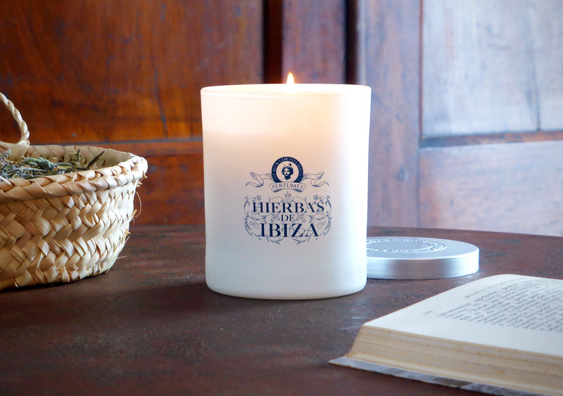 Hierbas de Ibiza | Scented Candle | Scent Lounge | White Candle Lifestyle Image