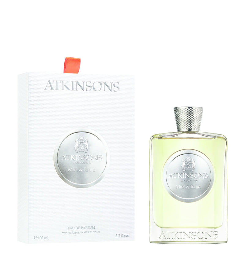 Mint and Tonic Perfume by Atkinsons - Yellow Bottle, Silver Label, White Box