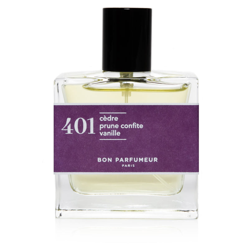 401: Cedar / Candied Plum / Vanilla Perfume by Bon Parfumeur - Bottle