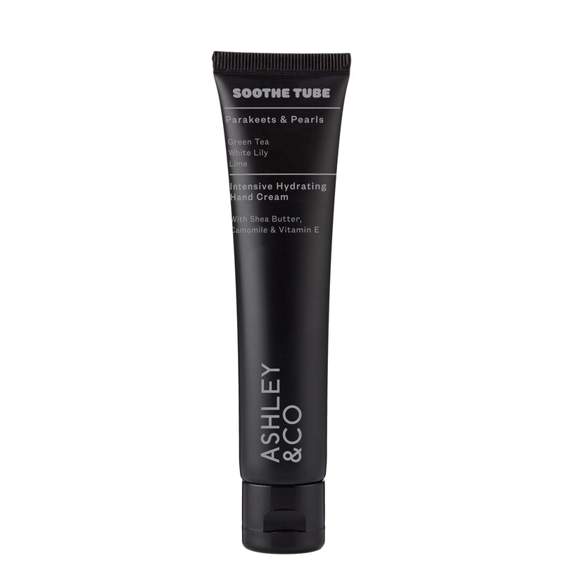 Parakeets & Pearls Soothe Tube, Hand Cream by Ashley & Co - Black Tube