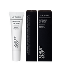 Lip Punch, 100% Natural Intensive Lip Balm by Ashley & Co - Lip Balm White/ Black and Packaging