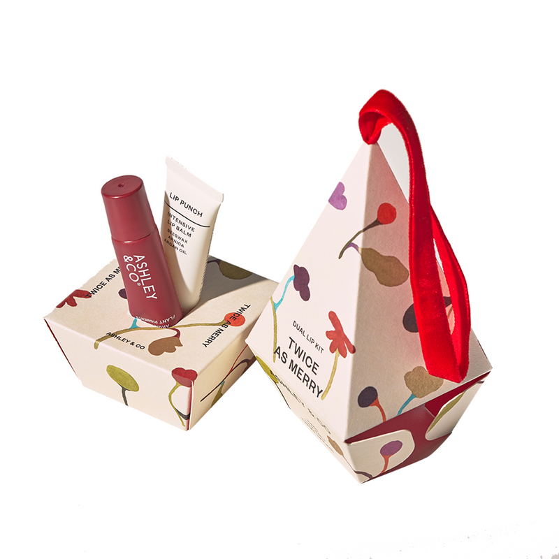 Twice as Merry, Lip Punch Duo - 100% Natural Lip Balms by Ashley & Co