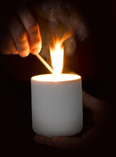 Aery | Nordic Cedar Scented Candle | Scent Lounge | Lifestyle Image Candle Burning