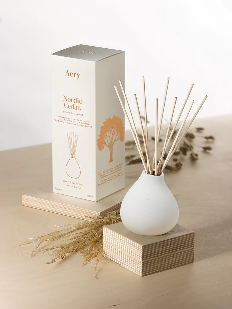 Aery | Nordic Cedar Reed Diffuser | Scent Lounge | Lifestyle Image