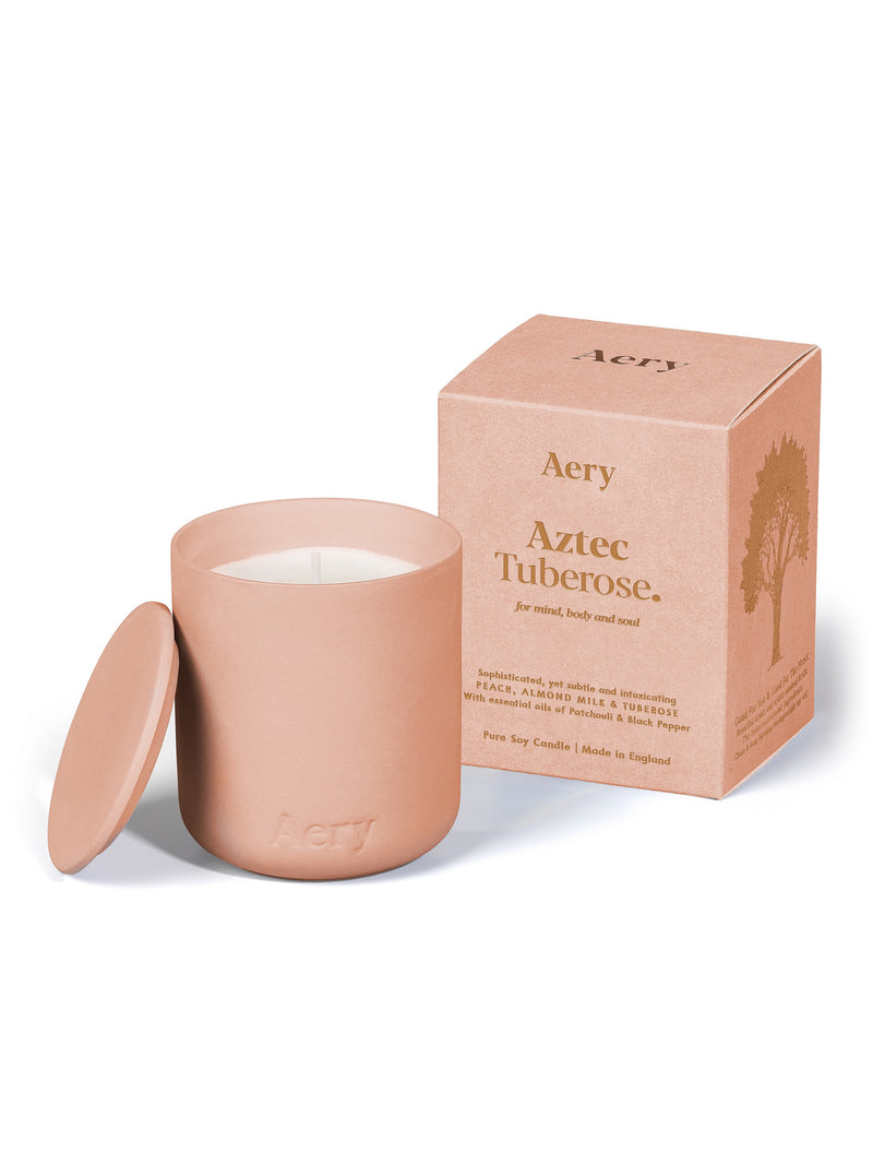 Aery | Aztec Tuberose Scented Candle | Scent Lounge | Full Product White Background