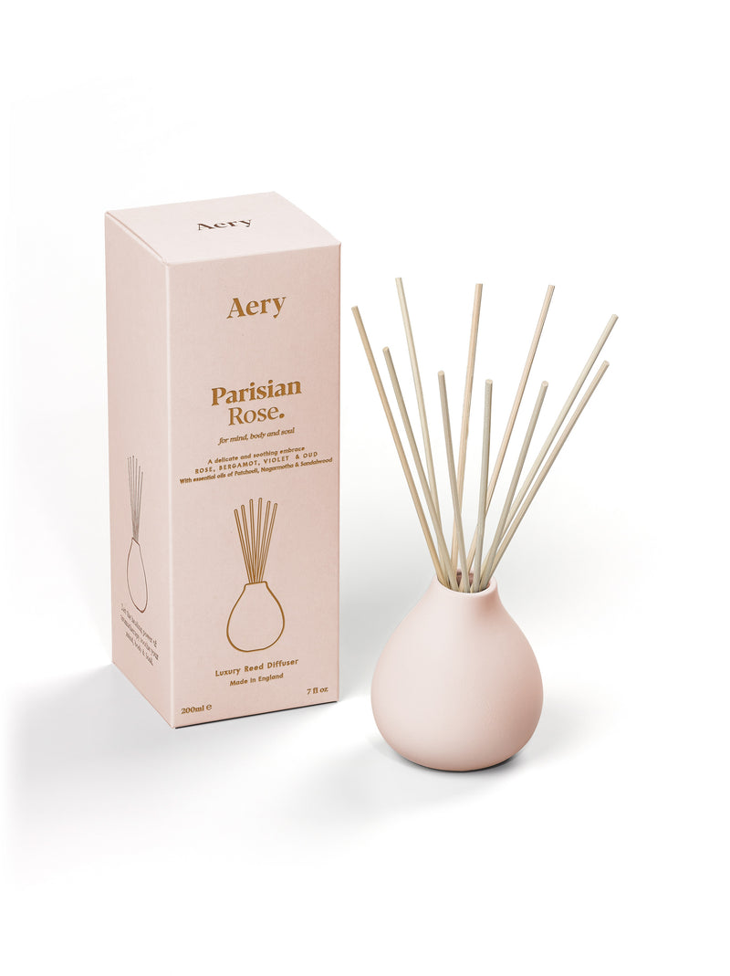Aery | Parisian Rose Reed Diffuser | Scent Lounge | Full Product White Background
