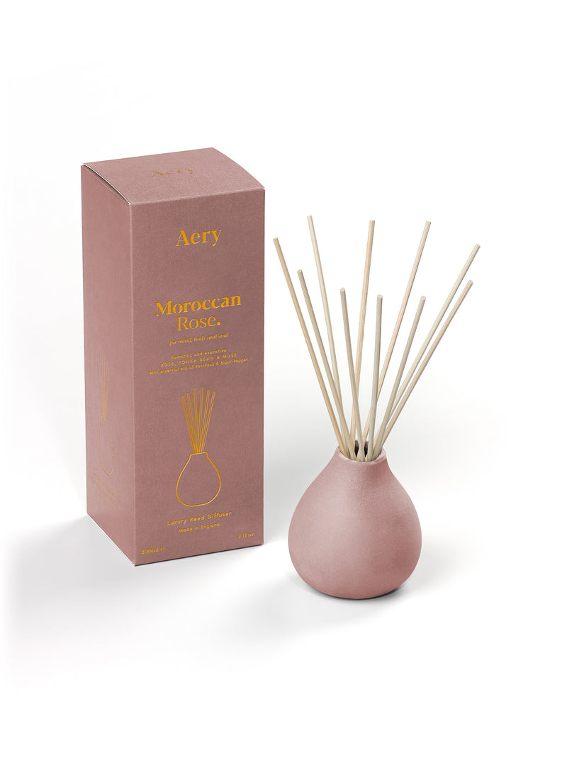 Aery | Moroccan Rose Reed Diffuser | Scent Lounge | Full Product White Background