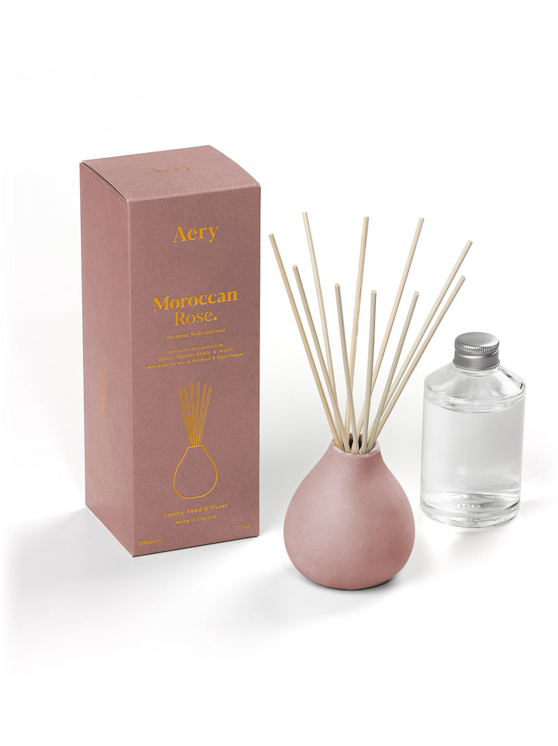 Aery | Moroccan Rose Reed Diffuser | Scent Lounge | Full Product White Background