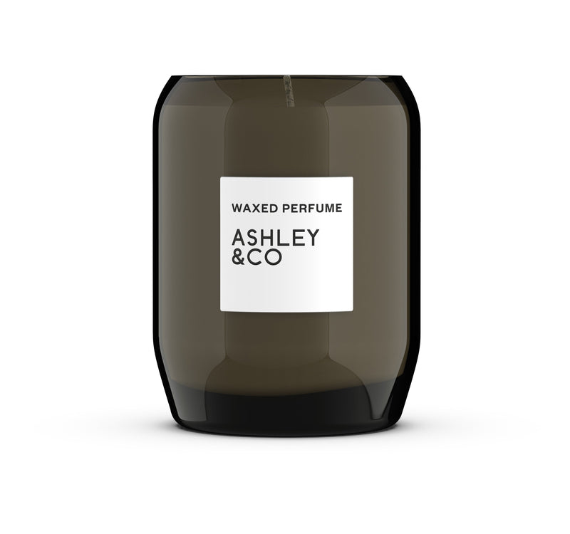Bubbles & Polkadots Scented Candle by Ashley & Co - Black Candle White Label