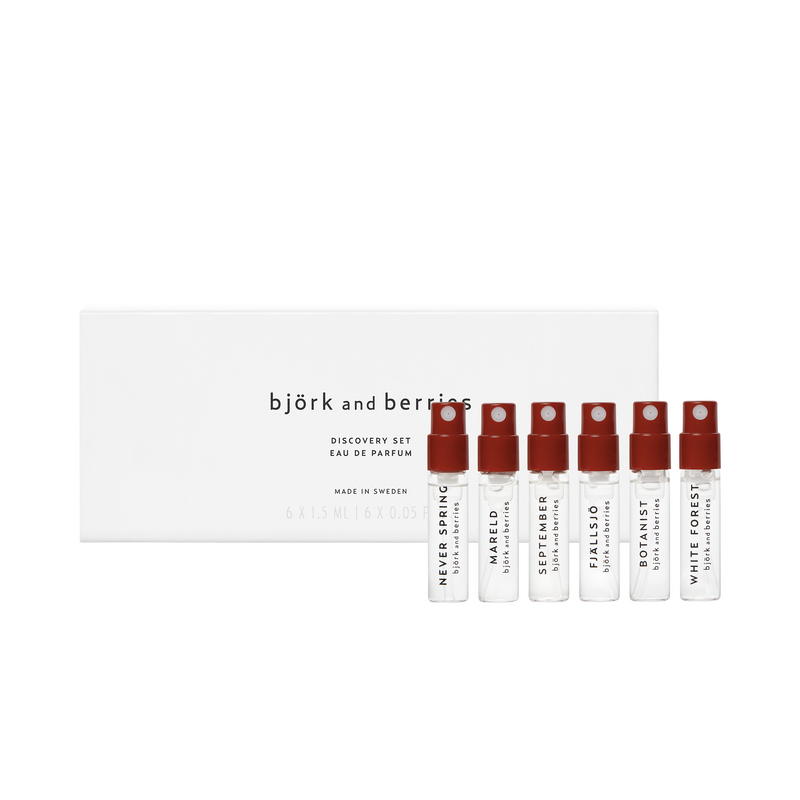 Scent Lounge | Bjork & Berries Perfume Discovery Set | Front of Product White Background
