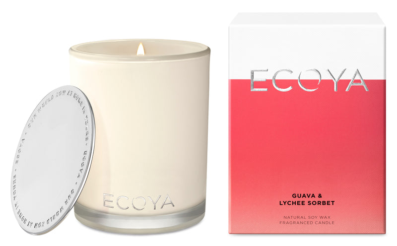 Guava & Lychee Sorbet Madison Scented Candle - Candle and Box