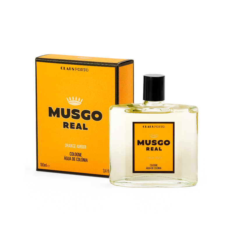 Musgo Real Orange Amber Mens Cologne by Claus Porto - 100ml Bottle and Box