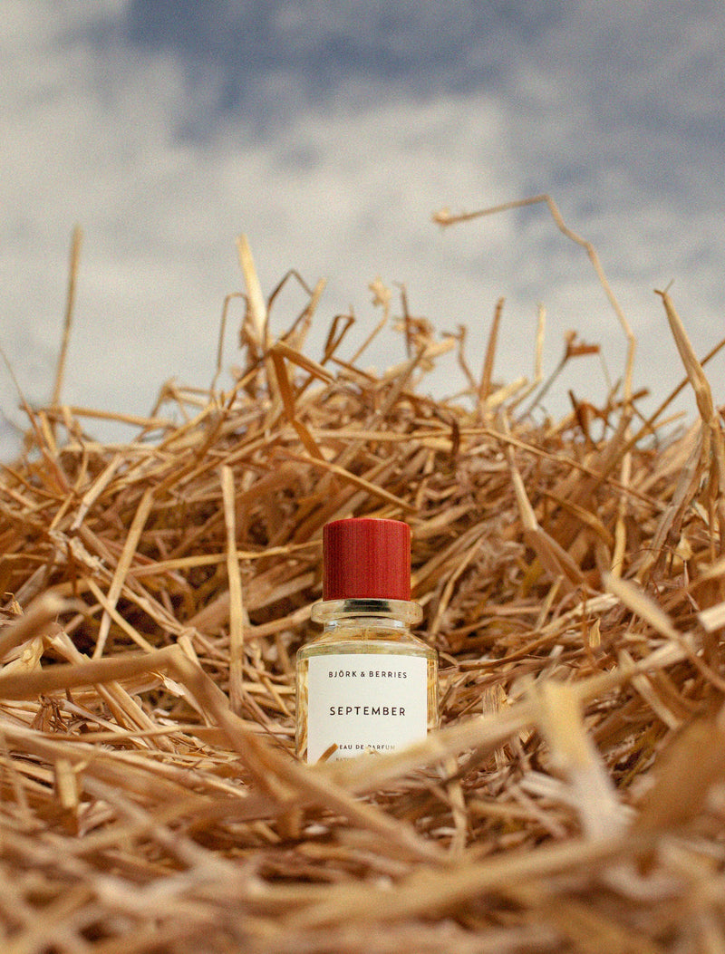 September Perfume by Björk & Berries - Bottle Background